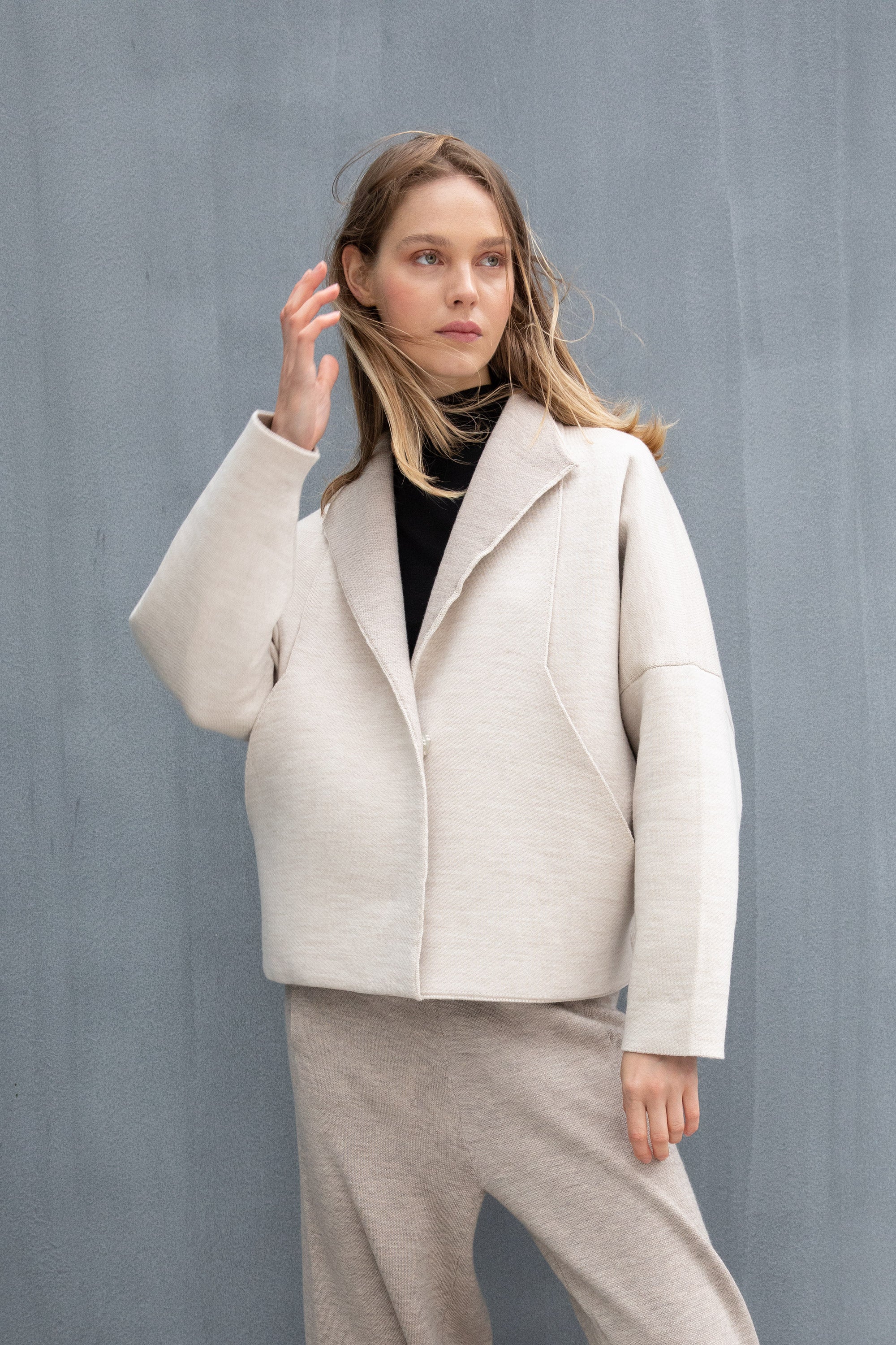 Jacket Reversible beige