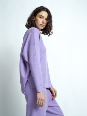 MERINO WOOL SET LILAC