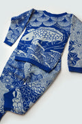 WOOL SET JAPAN BLUE WHITE