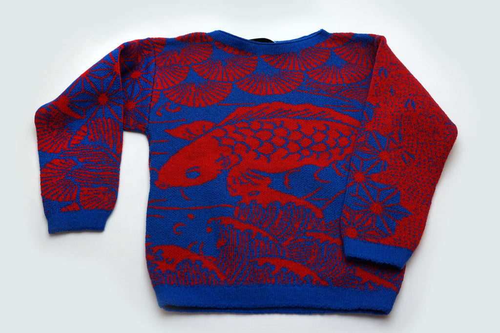 WOOL SET JAPAN BLUE RED
