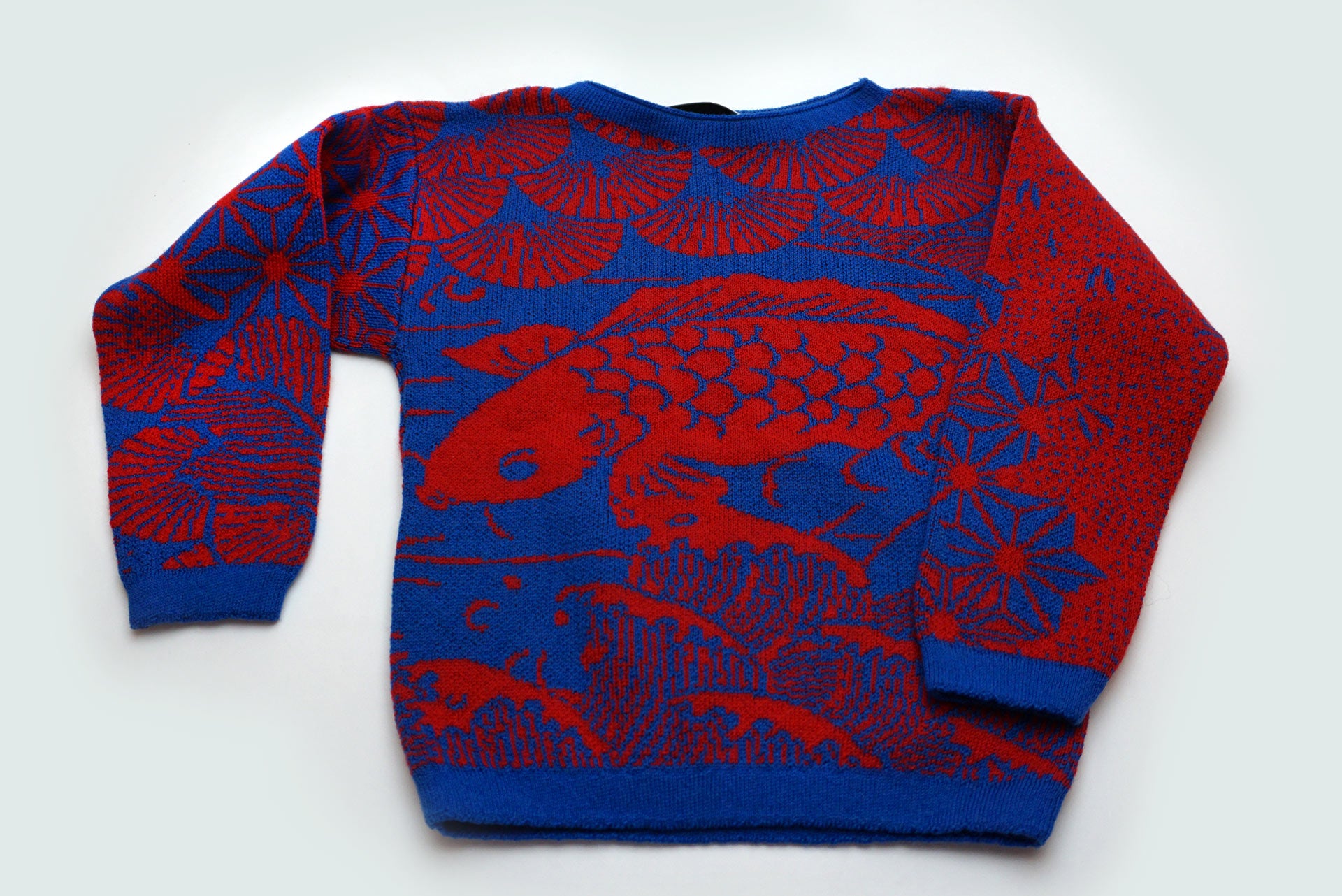 WOOL SET JAPAN BLUE RED