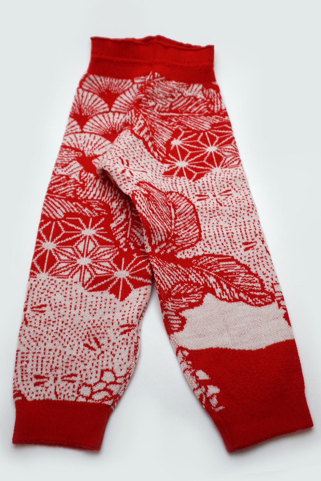 WOOL SET JAPAN RED WHITE