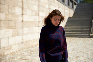 Cashmere sweater Flower Leaves II