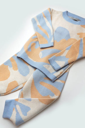 WOOL SET MATISSE APRICOT LIGHTBLUE WHITE