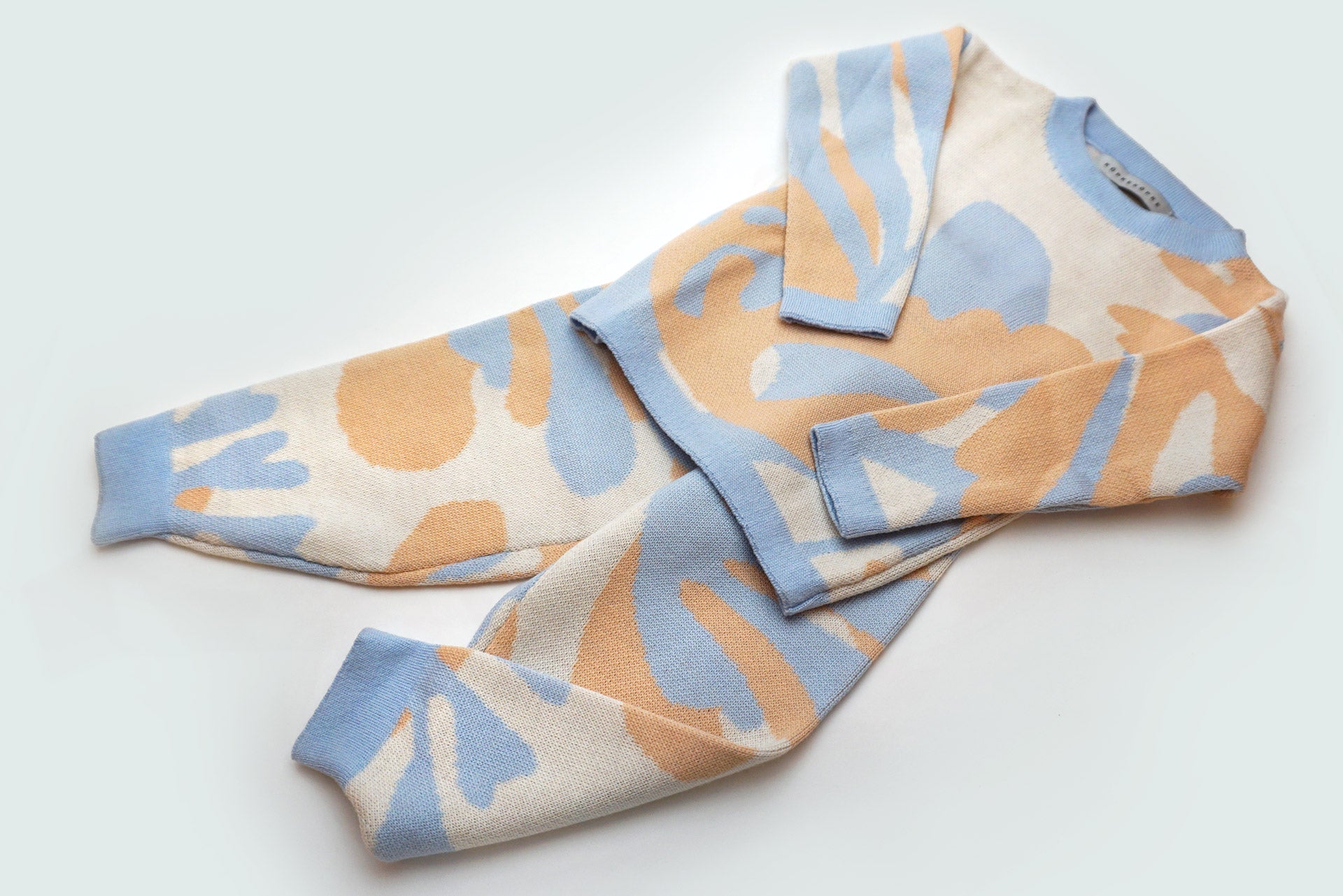 WOOL SET MATISSE APRICOT LIGHTBLUE WHITE