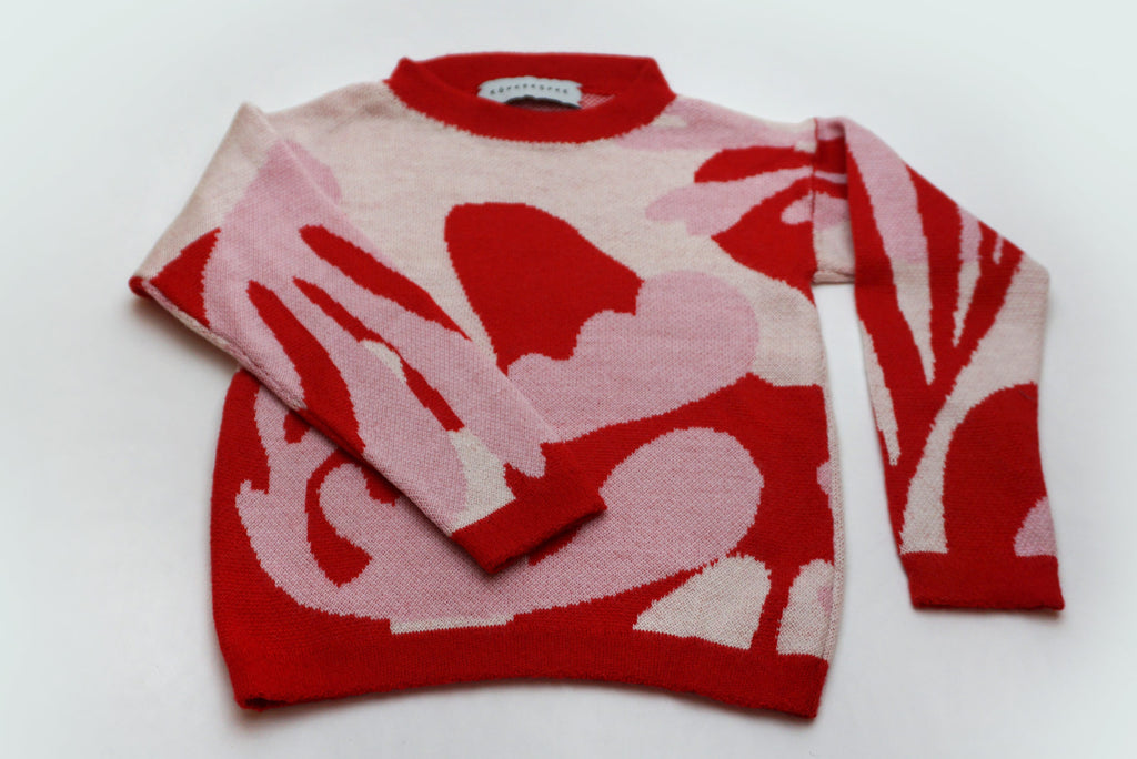 WOOL SET MATISSE ROSE RED WHITE