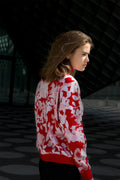 Wool/ Cashmere sweater Flower I