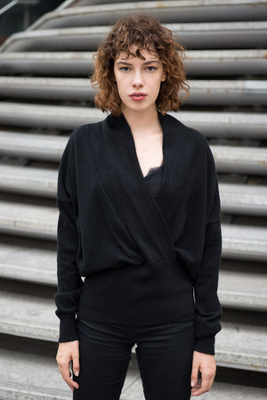 Cashmere Sweater Uni black